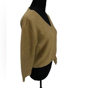 Madewell Texture & Thread Olive Green Top XS